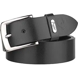 flyer Men's Leather Belt (Formal/Casual) (Colour -Black) Buckle Adjustable Size Genuine Original Leather (BL3357)-picture-35