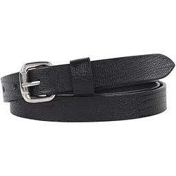 flyer Women's Leather Belt (Formal/Casual) (Colour Black) Buckle Adjustable Size Genuine Original Leather (BL1272-B) image 1