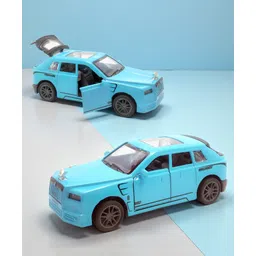 The Flyers Bay 1:32 Scale DieCast Metal Pull-Back Action Openable Doors Lights and Music Rolls-Royce Cullinan Premium Car Toy for Kids Realistic Miniature Model Gift 2+yrs Girls Boys (Sky Blue)-picture-33