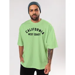 FLYIND VOGUE OUTFIT Men Bio Finish Typography Printed Round Neck Cotton Oversized T-shirt-picture-36