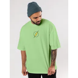 FLYIND VOGUE OUTFIT Men Flash Bio Finish Graphic Printed Cotton Oversized T-shirt-picture-22