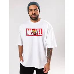 FLYIND VOGUE OUTFIT Men Marvel Bio Finish Graphic Printed Cotton Oversized T-shirt-picture-30