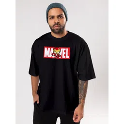 FLYIND VOGUE OUTFIT Men Marvel Bio Finish Graphic Printed Cotton Oversized T-shirt-picture-12