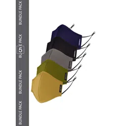 FLYING BERRY Pack Of 5 Cotton Reusable 3-Ply 3D Outdoor Face Masks-picture-36