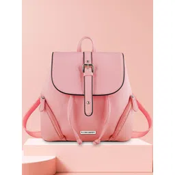 FLYING BERRY Women Pink Backpack with Compression Straps-picture-22