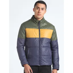 Flying Machine Colourblocked Hooded Puffer Jacket-picture-27