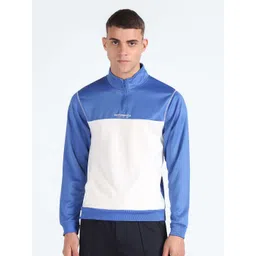Flying Machine Colourblocked Mock Collar Pullover-picture-28