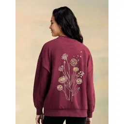 Flying Machine Floral Printed Cotton Pullover Sweatshirt-picture-26