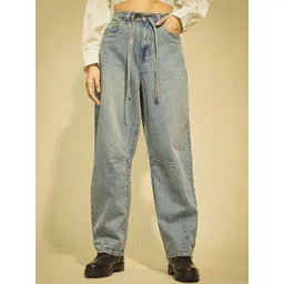 Flying Machine K-Street X Baggy Balloon Fit Belt Tie Up Jeans-picture-14