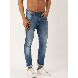 Flying Machine Men Blue Jackson Skinny Fit Low-Rise Heavy Fade Stretchable Jeans-picture-26