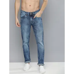 Flying Machine Men Blue Jackson Skinny Fit Low-Rise Heavy Fade Stretchable Jeans-picture-35