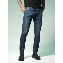 Flying Machine Men Blue Michael Slim Tapered Fit Low-Rise Clean Look Stretchable Jeans-picture-15