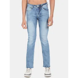 Flying Machine Men Blue Slim Fit Heavy Fade Jeans-picture-20