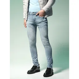 Flying Machine Men Blue Super Skinny Fit Low-Rise Clean Look Stretchable Jeans-picture-26