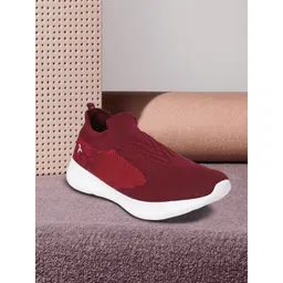 Flying Machine Men Burgundy Solid Lumin Walking Shoes-picture-31