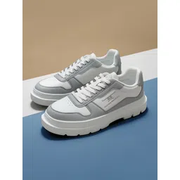 Flying Machine Men Colourblocked Sneakers With Perforations Detail-picture-31