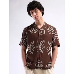 Flying Machine Men Cuban Collar Cotton Shirt-picture-26