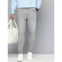 Flying Machine Men F21 Mankle Relaxed Tapered Fit Light Fade Stretchable Jeans-picture-10