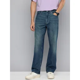 Flying Machine Men F55 Cobain Loose Straight Fit Light Fade Pure Cotton Jeans-picture-30