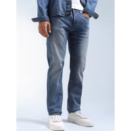 Flying Machine Men Freddie Straight Fit Mid-Rise Light Fade Stretchable Jeans-picture-27