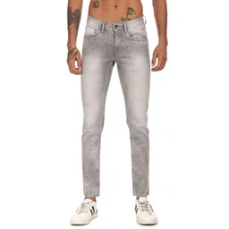 Flying Machine Men Grey Jackson Skinny Fit Low-Rise Clean Look Stretchable Jeans-picture-10