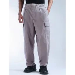Flying Machine Men Loose Fit Cargos Trousers-picture-17