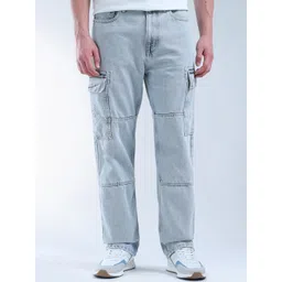 Flying Machine Men Loose Relaxed Fit Light Fade Stretchable Jeans-picture-17