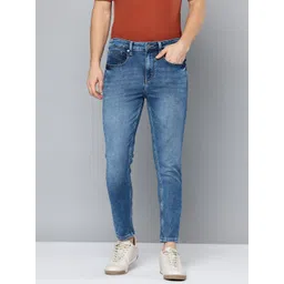 Flying Machine Men Mankle Relaxed Tapered Fit High-Rise Light Fade Stretchable Jeans-picture-16