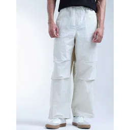 Flying Machine Men Mid Rise Cobain Loose Fit Parachute Trousers-picture-23