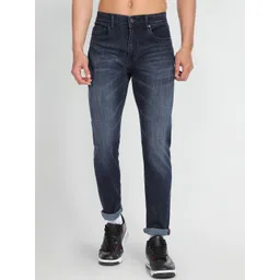 Flying Machine Men Mid-Rise Dark Shade Light Fade Stretchable Slim Fit  Jeans-picture-23