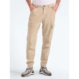 Flying Machine Men Mid-Rise Slim Fit Cargo Trousers-picture-19