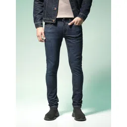 Flying Machine Men Navy Blue Jackson Skinny Fit Low-Rise Light Fade Stretchable Jeans-image-38