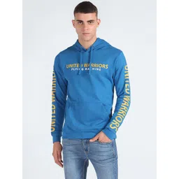 Flying Machine Men Printed Hooded Sweatshirt-picture-27