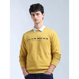 Flying Machine Men Pure Cotton Brand Logo Printed Long Sleeves Sweatshirt-picture-28