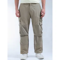 Flying Machine Men Relaxed Loose Fit Cargos Trousers-picture-23