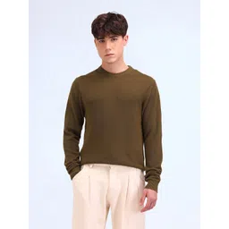 Flying Machine Men Round Neck Cotton Pullover-picture-30