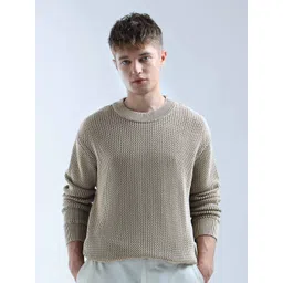 Flying Machine Men Round Neck Pure Cotton Pullover-picture-25