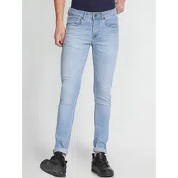 Flying Machine Men Skinny Fit Low-Rise Light Fade Stretchable Jeans-picture-19