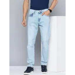 Flying Machine Men Slash Slim Tapered Fit Light Fade Jeans-picture-20