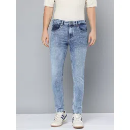 Flying Machine Men Slash Slim Tapered Fit Mid-Rise Heavy Fade Stretchable Jeans-picture-14