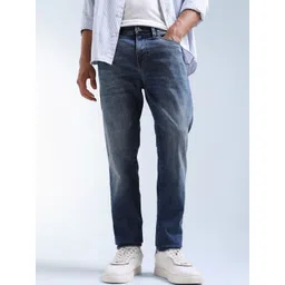 Flying Machine Men Slash Slim Tapered Fit Mid-Rise Light Fade Stretchable Jeans-picture-15