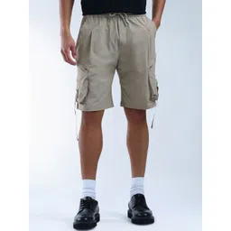 Flying Machine Men Solid Cargo Shorts-picture-36