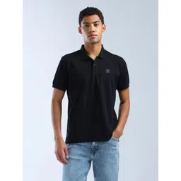 Flying Machine Men Solid Polo Collar Cotton T-shirt-picture-20