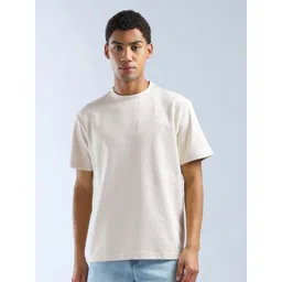 Flying Machine Men Solid Round Neck Cotton Relaxed Fit T-shirt-picture-28