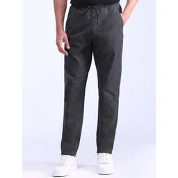 Flying Machine Men Solid Tapered Fit Cotton Regular Trouser-picture-20