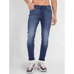 Flying Machine Men Super Skinny Fit Mid-Rise Heavy Fade Clean Look Stretchable Jeans-picture-25