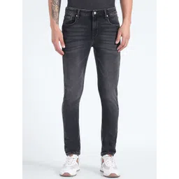 Flying Machine Men Tapered Fit Mid-Rise Heavy Fade Clean Look Stretchable Jeans-picture-27