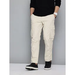 Flying Machine Men Tapered Fit Twill Cargos Trousers-picture-40