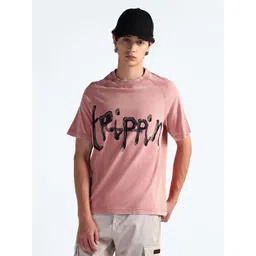 Flying Machine Men Typography Printed Pockets T-shirt-picture-36