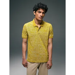 Flying Machine Men Typography Printed Polo Collar Pockets T-shirt-picture-34